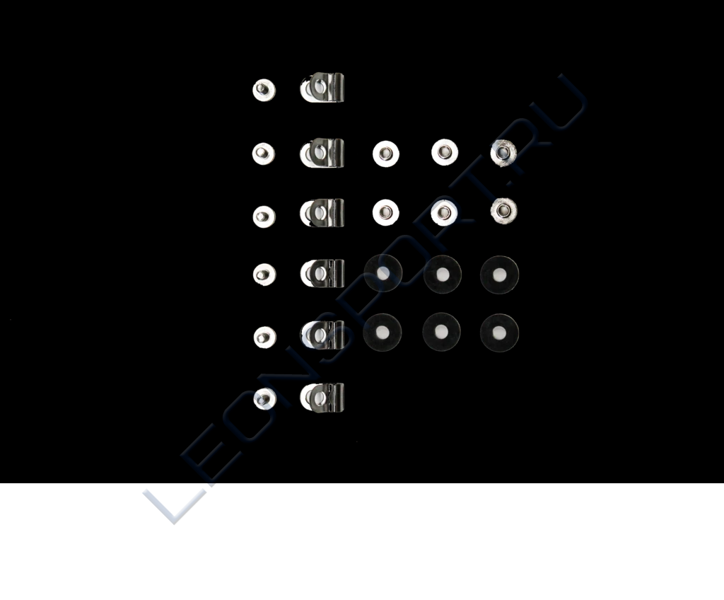 Ремкомплект для шлема вратаря COVETED (клипсы для маски, винты)